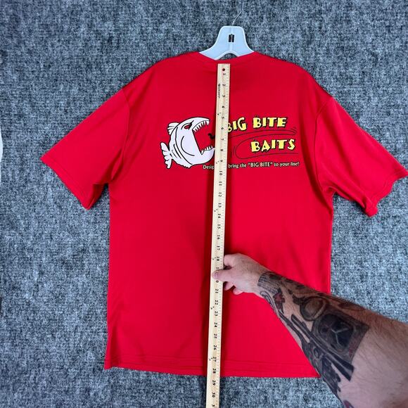 Big Bite‎ Baits Shirt Mens Medium Bass Fishing Performance  Promotional Gear - Picture 5 of 6
